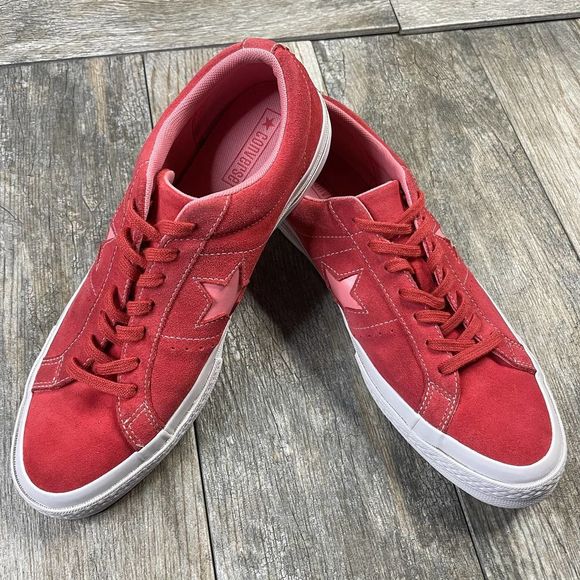 Size 9.5 - Converse One Star Low Paradise Pink Mens Shoes 159815C